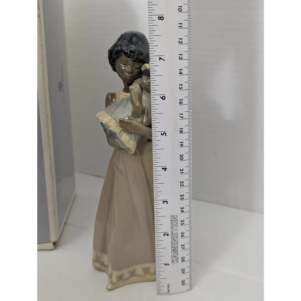 Vintage Lladro Baby Doll Nina Con Muneca Porcelain Figurine #5608 Spain Box
